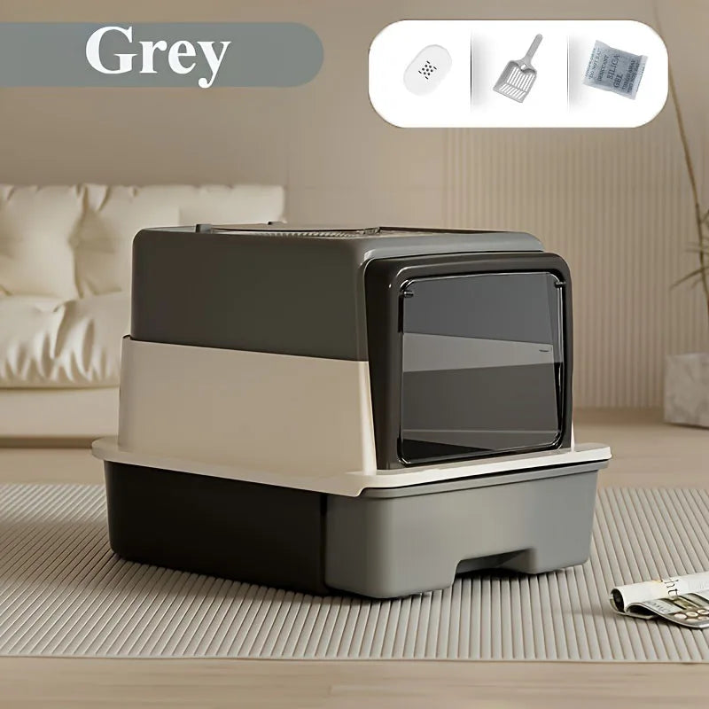 Triple Layer Cat Litter Box