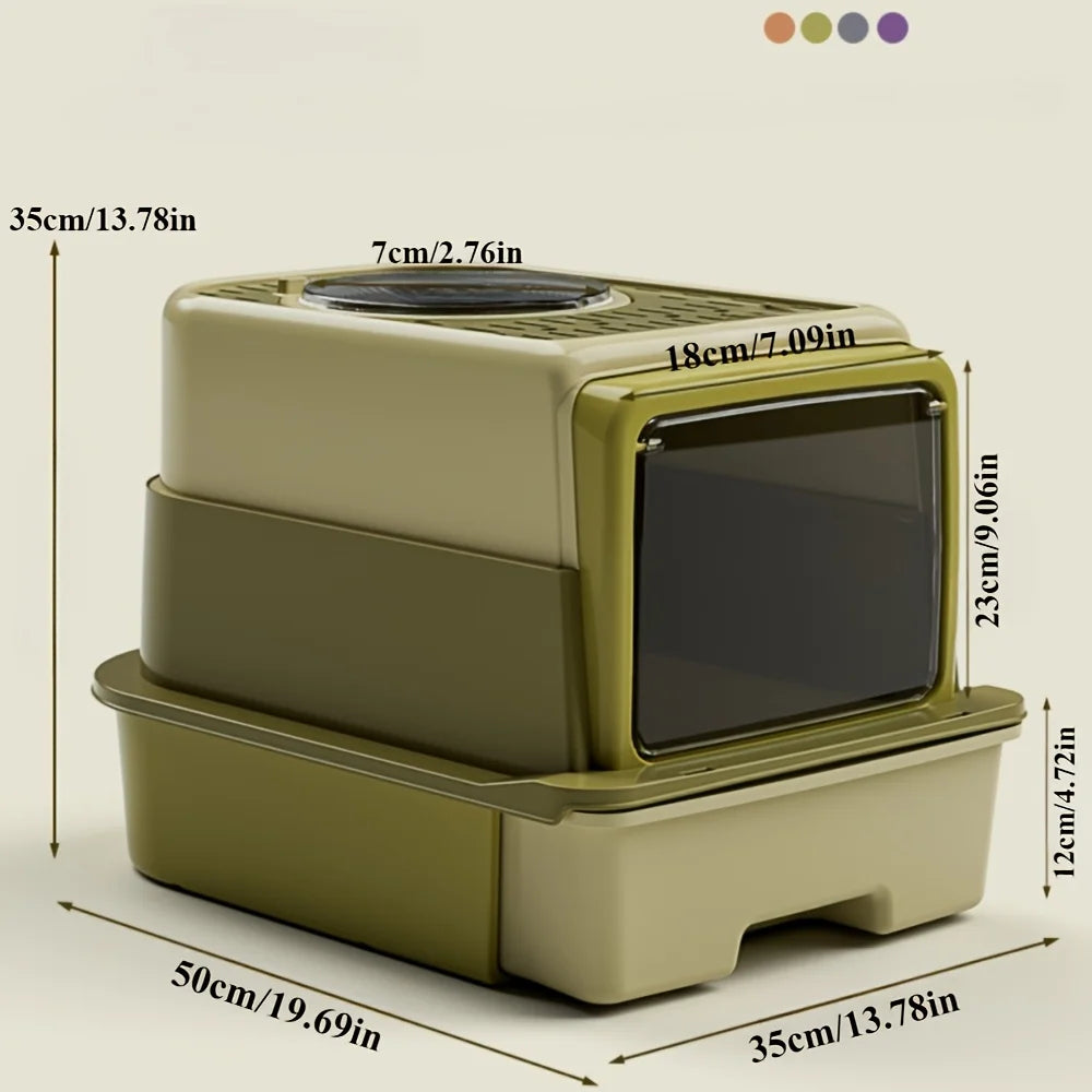 Triple Layer Cat Litter Box
