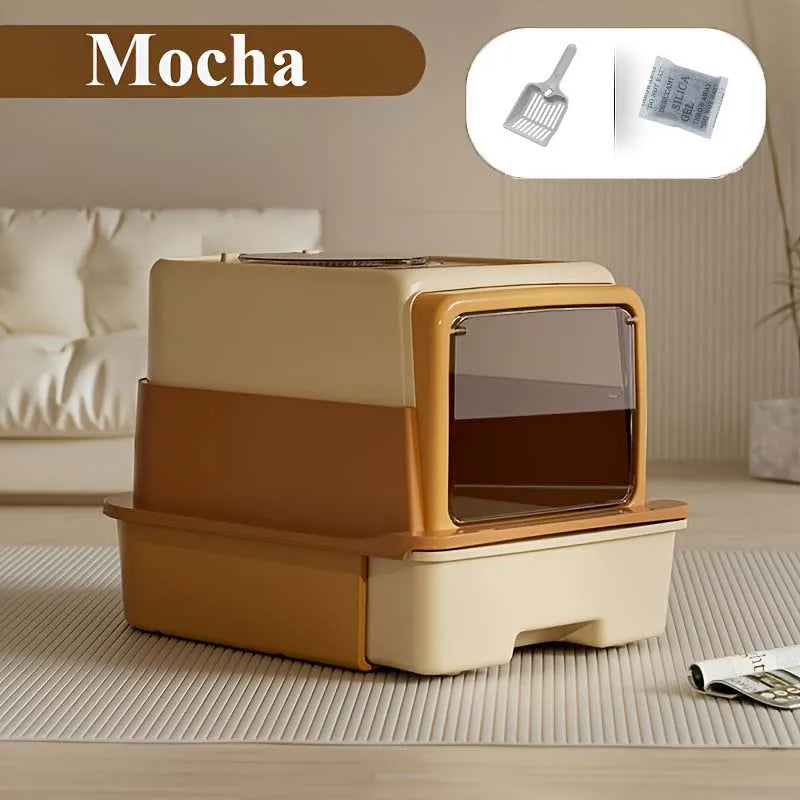 Triple Layer Cat Litter Box