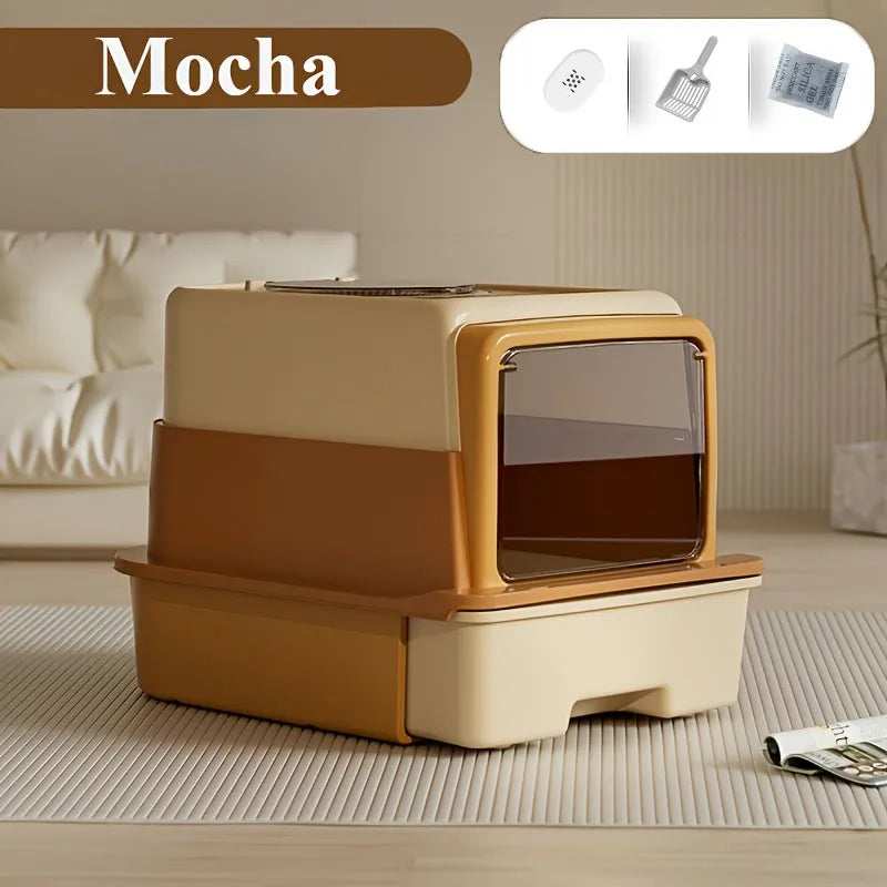 Triple Layer Cat Litter Box