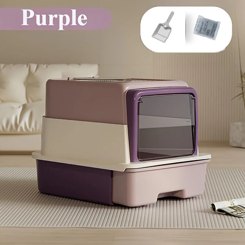 Triple Layer Cat Litter Box 