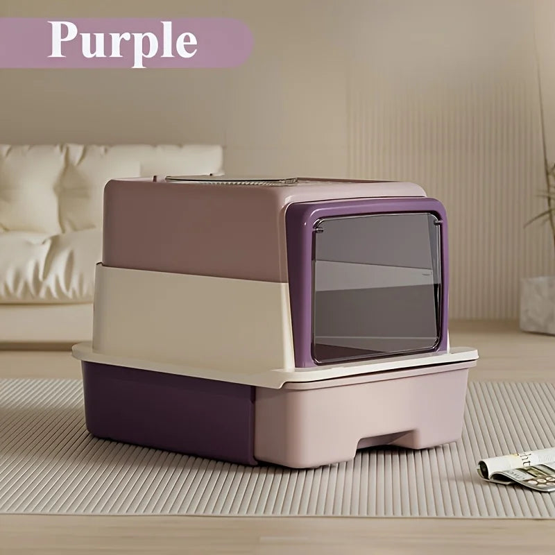 Triple Layer Cat Litter Box 