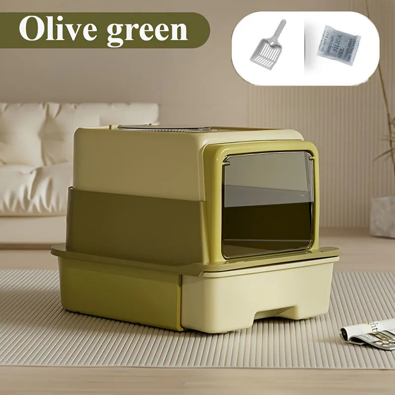 Triple Layer Cat Litter Box 